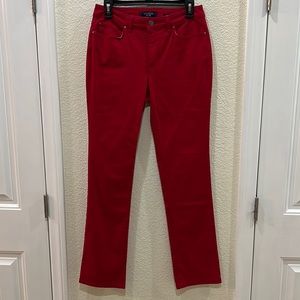 Charter Club Red Lexington Straight Jeans in Time for Christmas!🎄